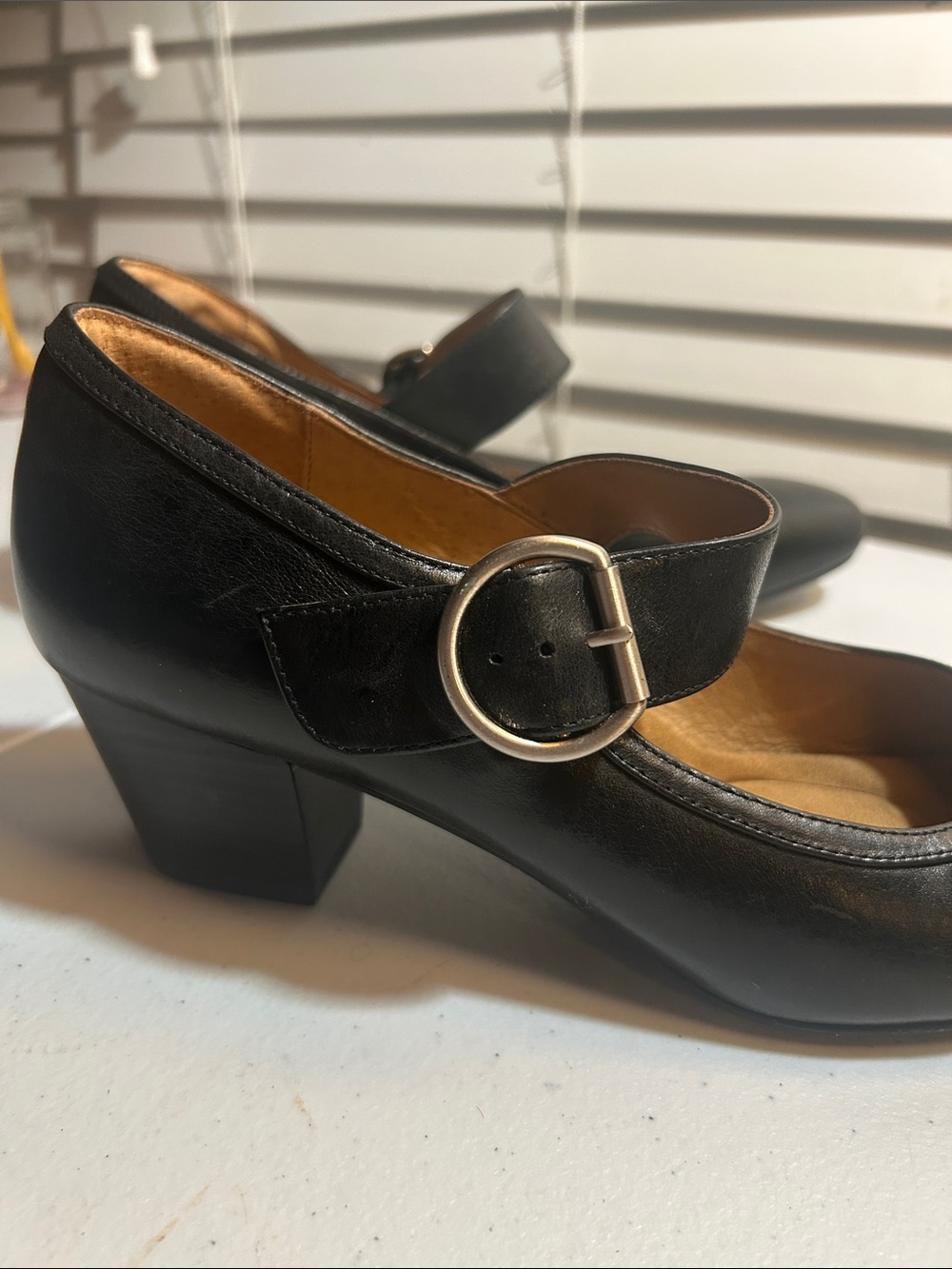 Sofft Black Mary Jane Pumps with Buckle Strap - Picture 11 of 11